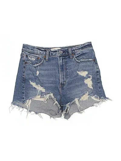 Pre-owned Abercrombie & Fitch Denim Shorts In Blue
