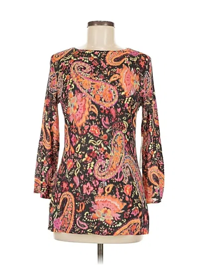 Polo Ralph Lauren Long Sleeve Blouse In Multi