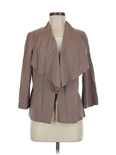 Pre-owned Winter Silks Silk Blazer Jacket In Brown