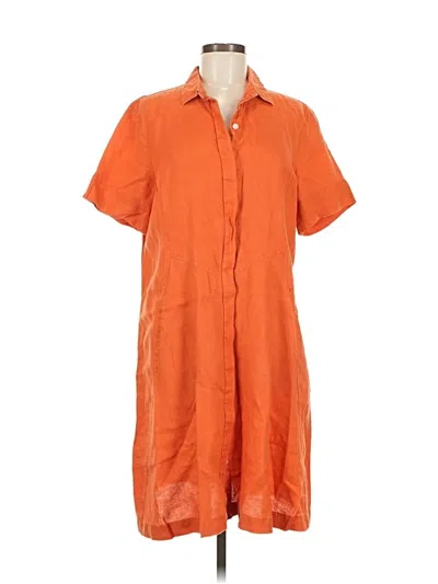 Pre-owned Jjill Casual Dress In Orange