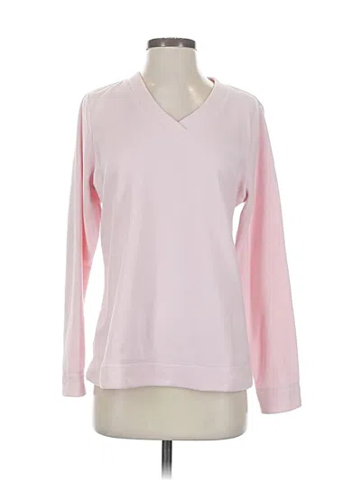 Pre-owned Sjb Active By St. John's Bay Long Sleeve T-shirt In Pink