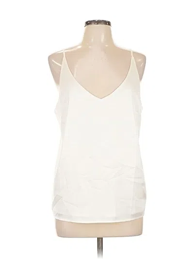 Pre-owned Banana Republic Factory Store Sleeveless Blouse In White