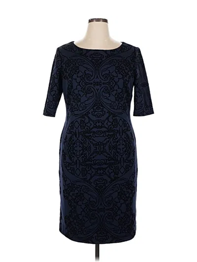 Pre-owned Tahari By Asl Cocktail Dress In Blue