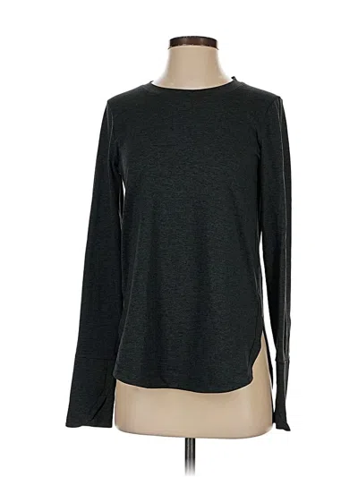 Pre-owned Athleta Long Sleeve T-shirt In Gray
