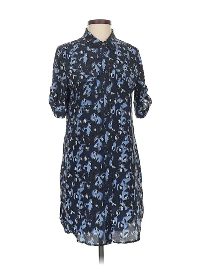Pre-owned Equipment Casual Dress In Blue
