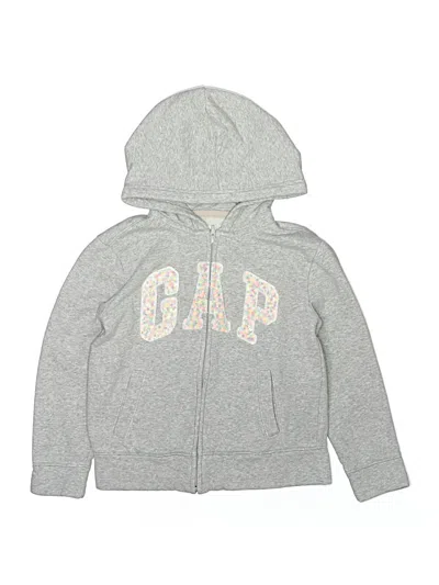 Pre-owned Gap Kids' Zip Up Hoodie In Gray