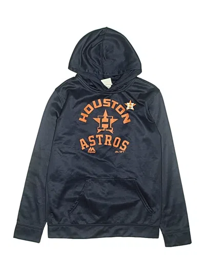 Pre-owned Majestic Kids' Pullover Hoodie In Blue