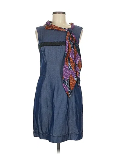 Pre-owned Z Spoke By Zac Posen Casual Dress In Blue