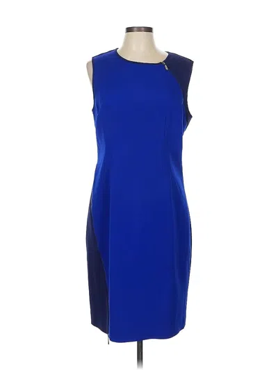 Pre-owned Elie Tahari Cocktail Dress In Blue