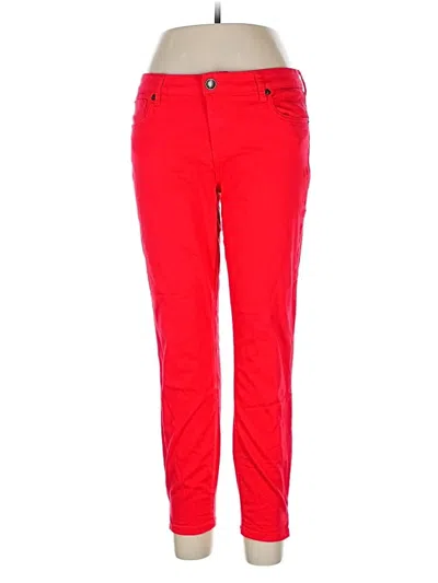 Pre-owned Kut From The Kloth Jeggings In Red