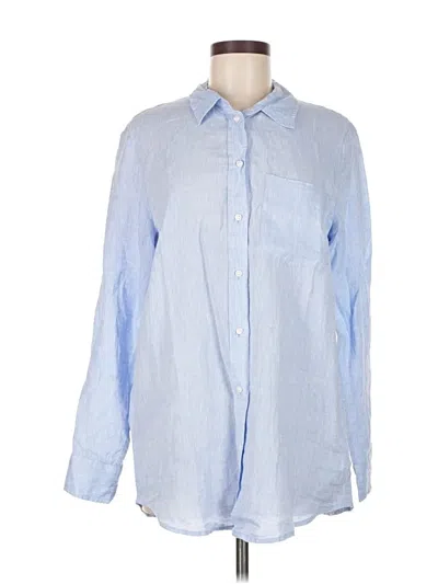 Pre-owned Gap Long Sleeve Button Down Shirt In Blue