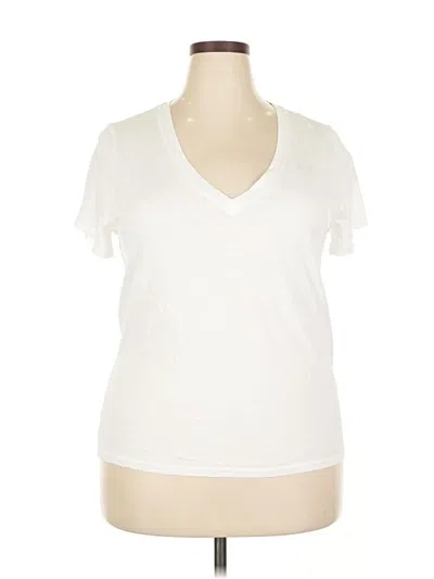 Pre-owned J.crew Factory Store Short Sleeve T-shirt In White