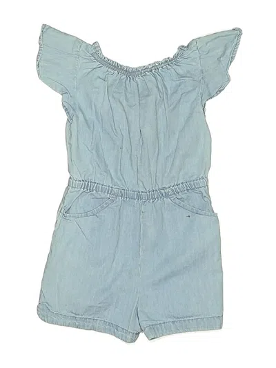 Pre-owned Cat & Jack Kids' Romper In Blue