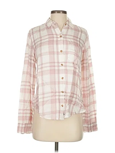 Pre-owned Abercrombie & Fitch Long Sleeve Button Down Shirt In Pink