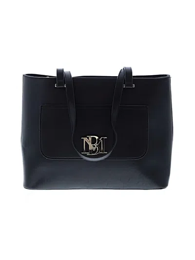 Pre-owned Badgley Mischka Leather Tote Bag In Black