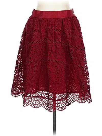 Pre-owned Ann Taylor Casual Skirt In Red