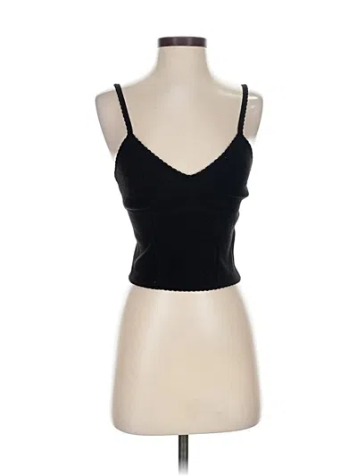 Pre-owned The Great Eros Tank Top Black Sweetheart Neckline Tops