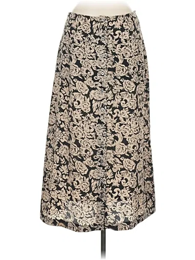 Pre-owned Brooks Brothers Formal Skirt In Gold