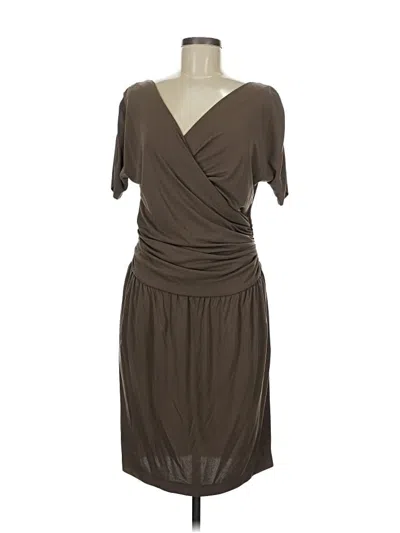 Pre-owned St John Cocktail Dress In Brown