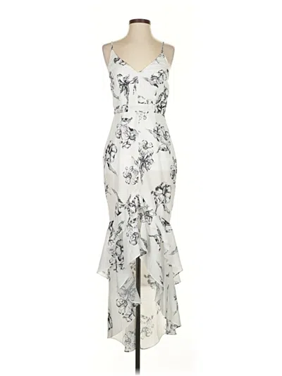 Pre-owned Lulus Cocktail Dress In Silver