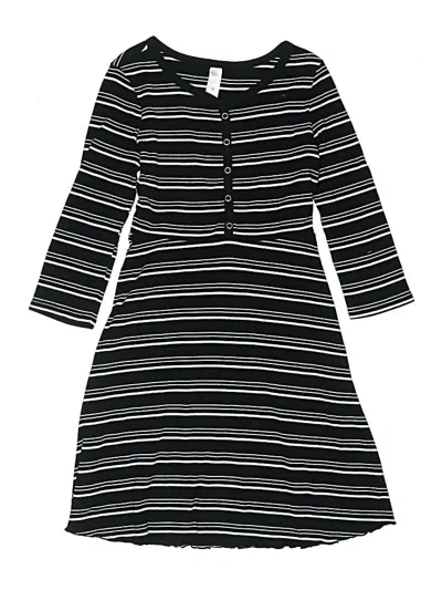 Pre-owned Justice Kids' Dress In Black