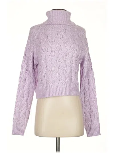 Pre-owned Jessica Simpson Turtleneck Sweater In Purple