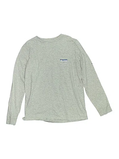 Pre-owned Vineyard Vines Kids' Long Sleeve T-shirt In Gray