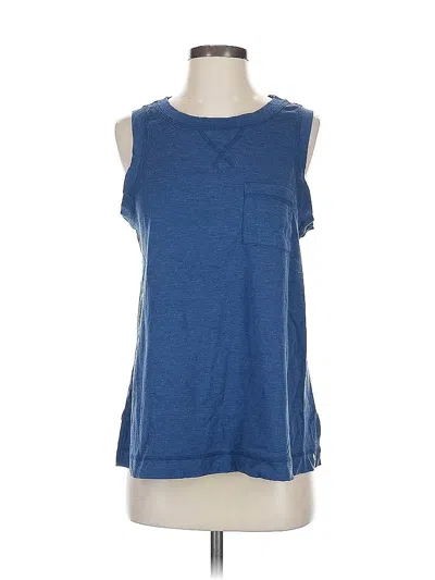 Pre-owned Koolaburra Sleeveless Top Blue Scoop Neck Tops