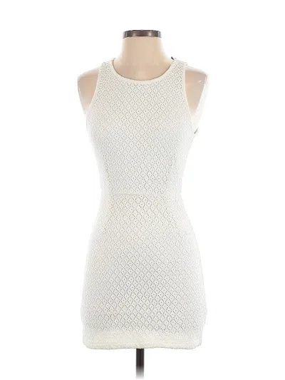 Pre-owned Minkpink Cocktail Dress In White