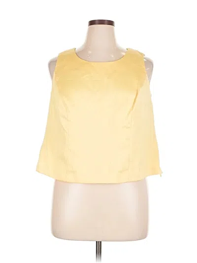 Pre-owned Jessica Howard Sleeveless Blouse In Yellow