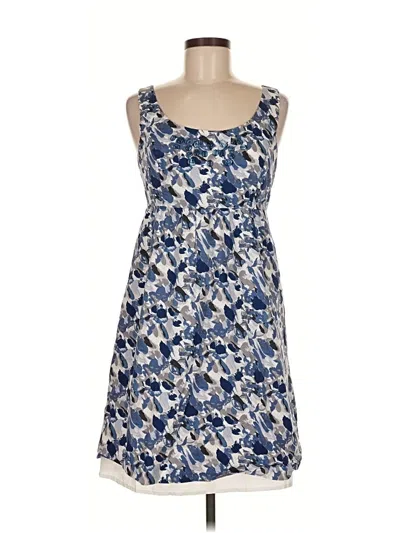 Pre-owned Ann Taylor Loft Outlet Casual Dress In Blue