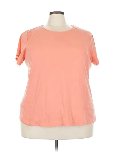 Pre-owned St. John's Bay Short Sleeve T-shirt In Orange