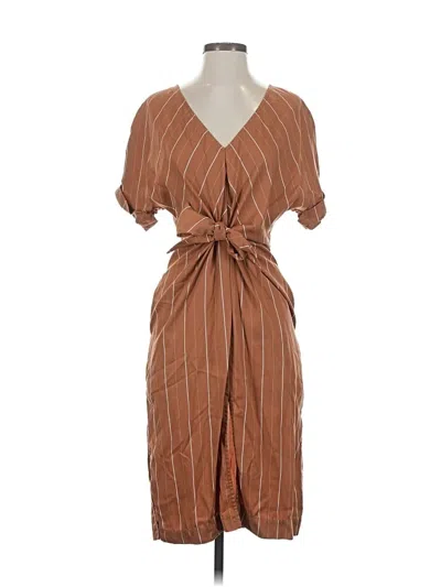 Pre-owned Sancia Casual Dress In Brown