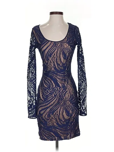 Pre-owned Bcbgmaxazria Cocktail Dress In Blue