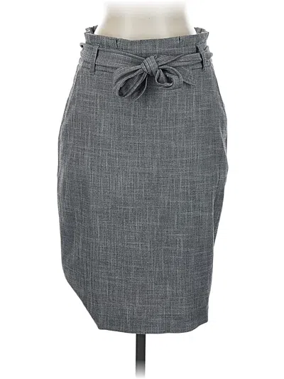 Pre-owned Ann Taylor Formal Skirt In Gray