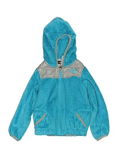 Pre-owned The North Face Kids' Zip Up Hoodie In Blue