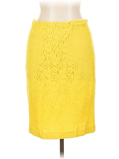 Pre-owned Ann Taylor Formal Skirt In Yellow