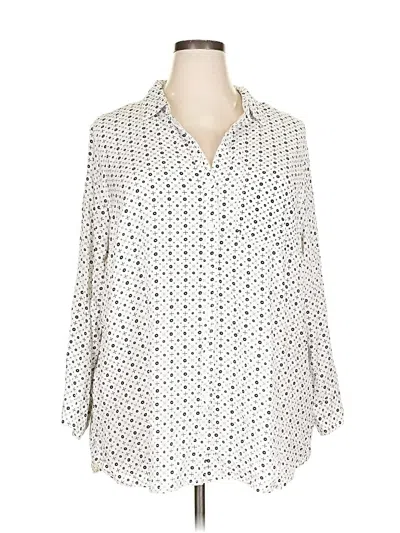 Pre-owned Velvet Heart 3/4 Sleeve Blouse In White