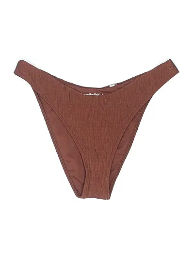 Pre-owned Abercrombie & Fitch Swimsuit Bottoms In Brown