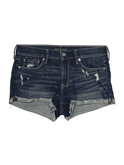 Pre-owned Abercrombie & Fitch Denim Shorts In Blue