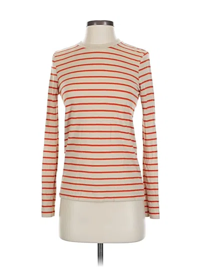 Pre-owned Faherty Long Sleeve Turtleneck In Orange