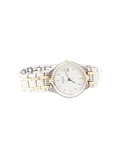 Pre-owned Caravelle Watch In Silver