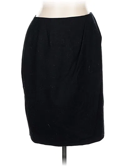 Pre-owned Jones New York Wool Skirt In Black