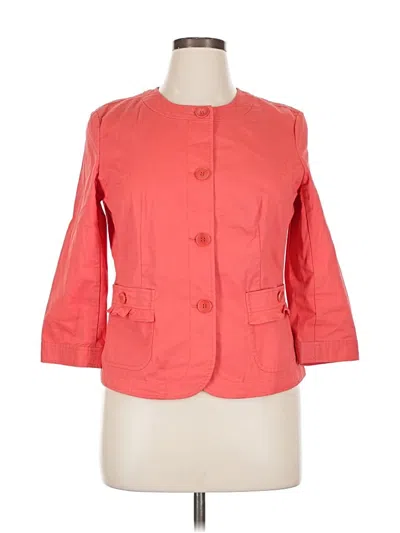 Pre-owned Talbots Blazer Jacket In Orange