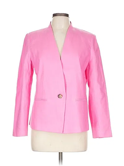 Pre-owned Ann Taylor Blazer Jacket In Pink