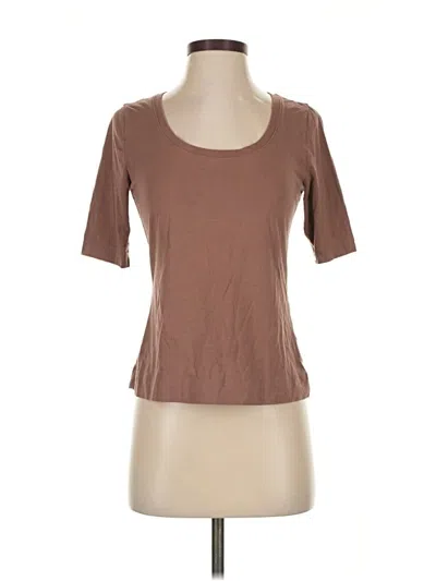 Pre-owned Athleta Short Sleeve T-shirt In Brown