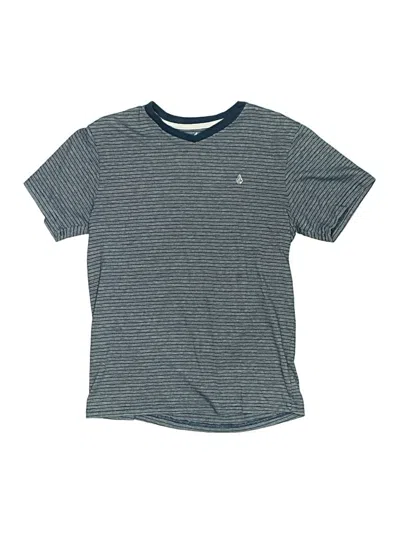 Pre-owned Volcom Kids' Short Sleeve Top Gray Tops