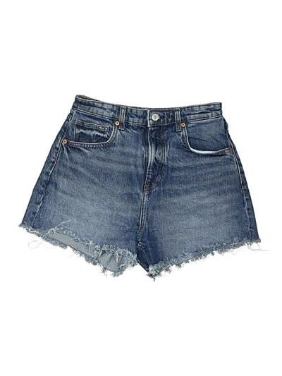 Pre-owned Reformation Jeans Denim Shorts In Blue