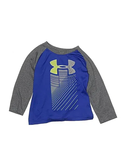 Pre-owned Under Armour Kids' 3/4 Sleeve T-shirt In Blue