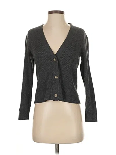 Pre-owned Uniqlo Cardigan Sweater In Gray